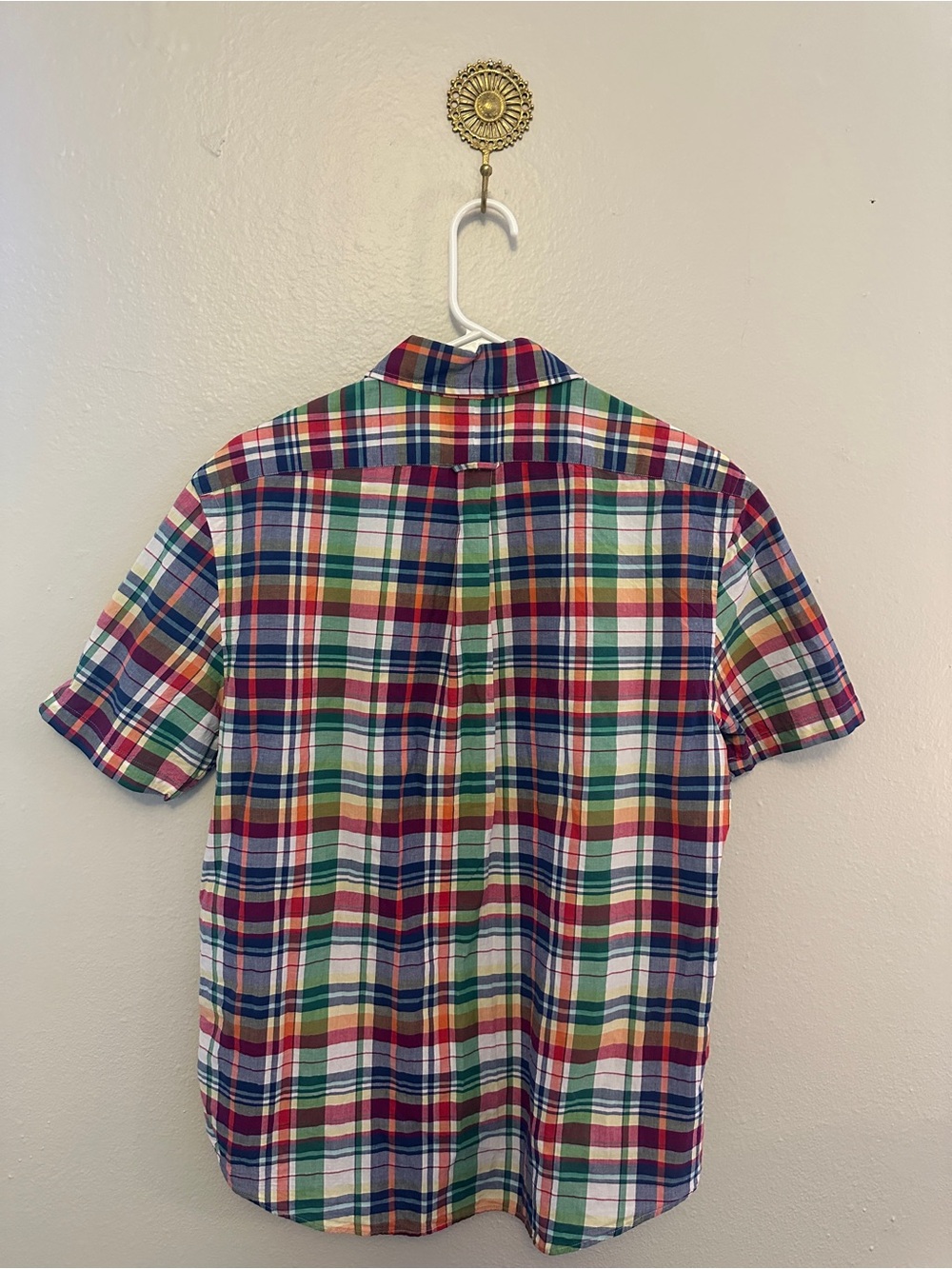 Ralph Lauren Plaid Short-Sleeve Button-Down Shirt - Picture 3 of 6